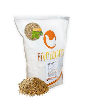egg volution organic chicken feed with oregano herb mix 14 kg-full-fledged single feed for laying hens quail and poultry-of course healthy & delicious 14 kg (1 Pack)