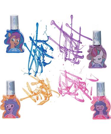 Townley Girl My Little Pony Peel-Off Nail Polish Set for Girls - Non-Toxic, Water Based, Glittery & Opaque Colors with Toe Spacers & Stickers - Buy Online on GoSupps.com