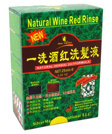 Diety Shampoo Natural Herbal Color Change Kit Wine Red