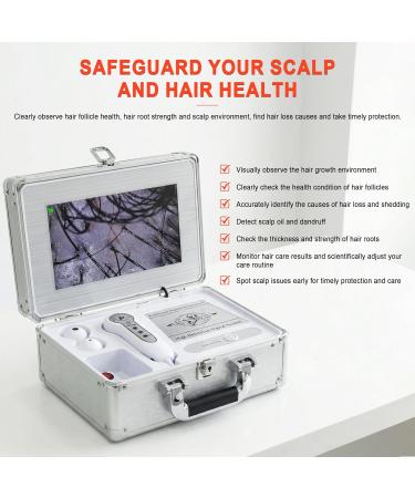 Elitzia Analyseur de cuir chevelu HD cran Microscope Testeur de peau D tecteur de peau 50x/200x Analyseur de lentille Analyseur de cuir chevelu Grossissement du cuir chevelu Grossissement du cuir - Buy Online on GoSupps.com