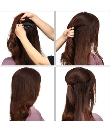 11pc Sponge Volume Hair Bases Set for Women - Bump Up Inserts & Styling Tools in Black Brown - DIY Hairstyles Accessories - Buy Online on GoSupps.com