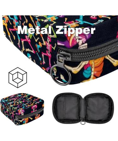 MUOOUM Neon Hearts Storage Bag for Women's Bandages & Menstrual Cups - Portable Cash Bag for Teenagers - Buy Online on GoSupps.com