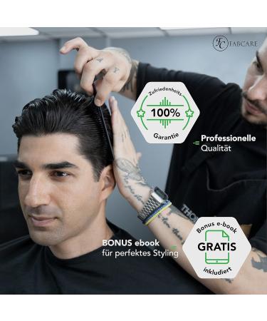 Fabcare Carbon Comb - Antistatic Break-Resistant Hairdresser Comb for Cutting & Styling - High-Strength Black Carbon Plastic Hair & Beard Comb - Buy Online on GoSupps.com