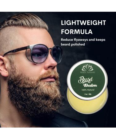 Organic Beard Balm | Strengthen & Style Beards & Mustaches | Leave-in Conditioner with Argan Oil & Shea Butter | Ultimate Shine & Softness - Buy Online on GoSupps.com