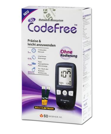 SD Codefree Blood Sugar Measuring Device Set - Complete Diabetes Starter Pack with Test Strips & Lancers | Accurate MG/DL Monitoring - Buy Online on GoSupps.com