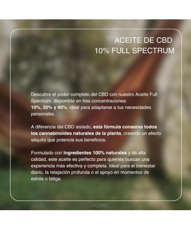 CBD HOME Oils CBD Oil 10 50 ml Full Spectrum Based on Coconut Oil MCT and Organic Hemp Seed Oil Omega 369 Certified Cannabidiol 5000 mg Made in the EU - Buy Online on GoSupps.com