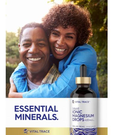 Carlyle Ionic Magnesium Liquid Complex | 400mg | 4 fl oz | Vegetarian Drops | Non-GMO & Gluten Free Supplement | by Vital Trace - Buy Online on GoSupps.com