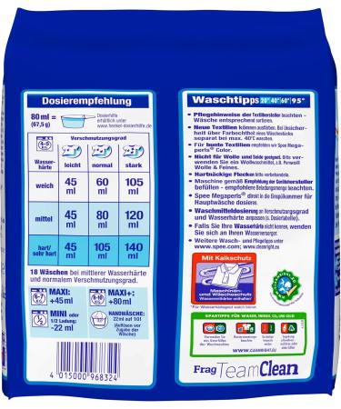 Buy Spee Megaperls Universal Detergent 90 Washloads - Freshness & Purity in 5 Pack - Buy Online on GoSupps.com