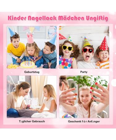 ETYJO Kids Nail Polish Sets for Girls - 12 Colors Non Toxic Nail Polish for Kids Toddler Nail Varnish Peel Off Quick Dry Girls Nail Varnish Sets Kids Gifts Set - Buy Online on GoSupps.com