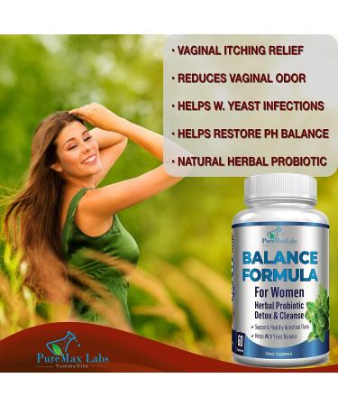 Balance Complex for Women - Vaginal Health Herbal Detox & Probiotics - 60 Capsules - Buy Online on GoSupps.com