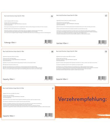 Now Foods Grapeseed Oil 473 ml - 100% Pure Laboratory Tested Gluten Free Soy Free Non-GMO - Premium Cooking Oil - Buy Online on GoSupps.com