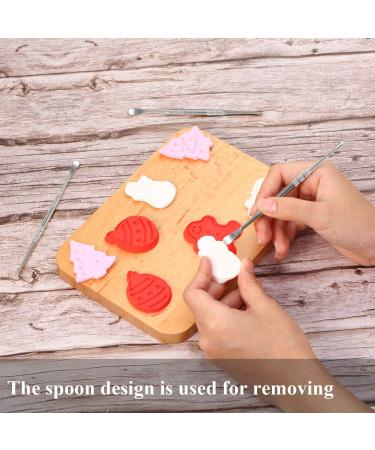 Mudder 3 Packs Stainless Steel Wax Carving Tool Set - 4.75 Inch Spoon Tool in Silver Finish - Buy Online on GoSupps.com