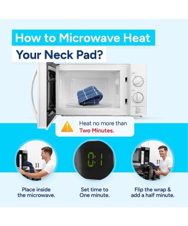 SunnyBay Microwave Heating Pad  Microwavable Heated Neck and Shoulder Wrap for Moist Hot or Cold Therapy  Lightly Weighted with Moldable Flaxseed  Cotton and Fleece Surface  26x6 Inches  Ocean Blue Ocean Blue - Hybrid - Buy Online on GoSupps.com
