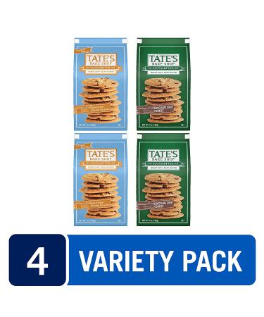 Tate's Bake Shop Cookies Variety Pack - Salted Caramel Chocolate Chip & Chocolate Chip - 4 x 7 oz Bags - Buy Online on GoSupps.com