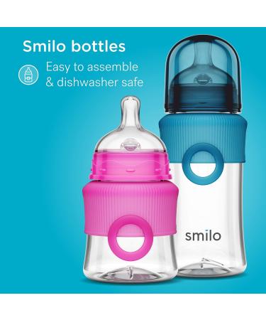Smilo Anti-Colic Bottle Nipple Fast Flow Stage 3 - 9M+ | Pack of 6 | Smooth Flow Design | Anti-Colic Relief | Suitable from 9 Months - Buy Online on GoSupps.com