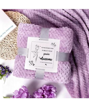 Birthday Gift for Women Luxury Self Care Spa Gift Basket with Blanket for Mom Wife Sister Friend Girlfriend Grandmother Get Well Soon & Christmas gift for Her Lavender - Buy Online on GoSupps.com