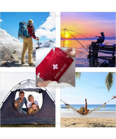 AUEAR 5 Pack Empty Red First Aid Kit Pouch Bag for Travel, Outdoor and Car Emergencies - Buy Online on GoSupps.com