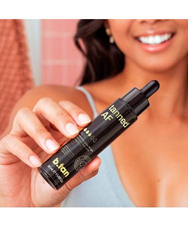 b.tan Dark Self Tan Drops for Face & Body | Darkest Self Tanner Bronzing Glow Drops - Vegan & Cruelty Free - 1.0 Fl Oz - Buy Online on GoSupps.com