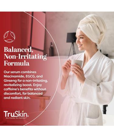 TruSkin Caffeine Face & Eye Serum - 5% Caffeine Boost for Dark Circles & Puffiness - Niacinamide Matcha & Ginseng - 1 Fl Oz - Buy Online on GoSupps.com