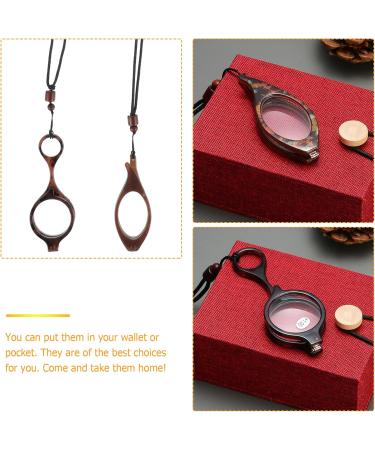FOMIYES Portable Folding Reading Glasses Set - 2 Pcs High-Definition Mini Readers for Men & Women | Exquisite Neck Hanging Design - Buy Online on GoSupps.com