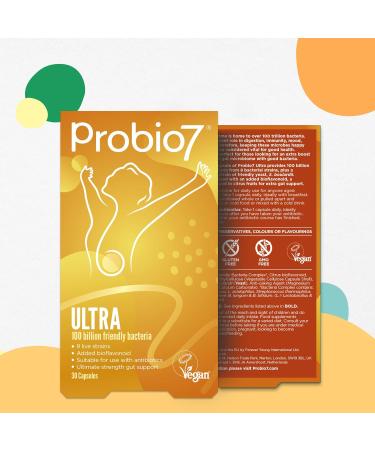 Probio7 Ultra 100 Billion CFU Digestive Health Bioflavonoid for Men and Women - 30 Count - Buy Online on GoSupps.com
