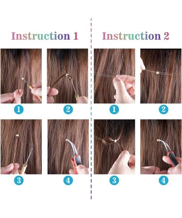 FEQO Hair Tinsel Kit with 3600 Strands Hair Tinsel 48 Inches 18 Colours Heat Resistant Sparkle Shiny Tinsel Hair Extensions Micro Beads Pulling Loop Needle and Plier for Women Girls Multi 18 colors - Buy Online on GoSupps.com