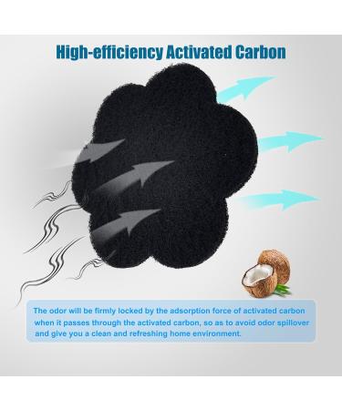Universal Waste Bucket with Odor-Absorbing Filter | Activated Carbon Cleaning Deodorator for Trash Cans Compost & Recycling - 12 Pieces (17 cm Flower) - Buy Online on GoSupps.com