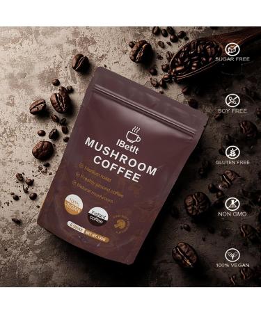 Organic Mushroom Coffee with 6 Adaptogenic Mushrooms(Cordyceps Reish King Trumpet Shitake Turkey Tail Lions Mane)-Enhanced Energy Focus & Immunity 30 Servings coffee A 6.5 Ounce (Pack of 1) - Buy Online on GoSupps.com