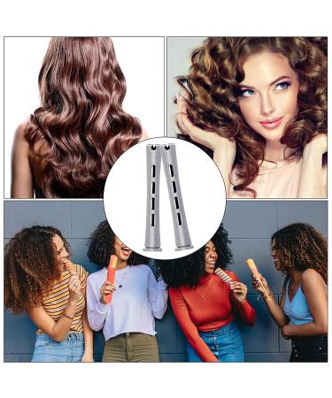 Elcoho 48 Pieces Gray Hair Perm Rods 3.3x0.6 Inch with Steel Pintail Comb and Perm Paper - Hairdressing Styling Tools (Pack of 48) - Buy Online on GoSupps.com