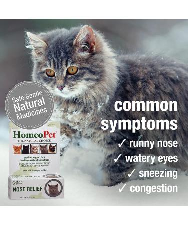 HomeoPet Feline Nose Relief Safe and Natural Nasal and Sinus Medicine for Cats Natural Pet Medicine 15 Milliliters- Pack of 2 - Buy Online on GoSupps.com