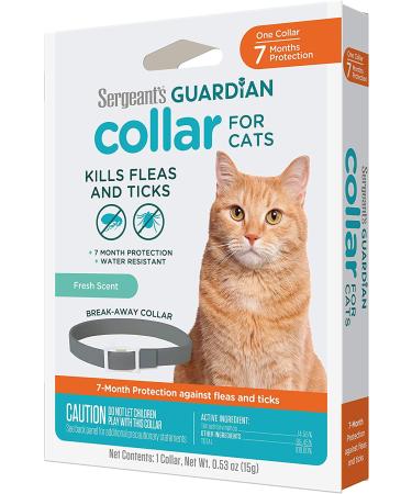 Sergeant's Guardian Flea & Tick Cat Collar - 1 Count | Long-lasting Protection - Buy Online on GoSupps.com