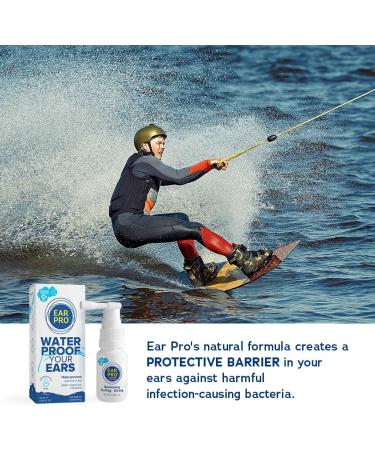 EarPro Natural Swimmer Ear Spray for Kids & Adults Block Water Before Swimming Surfing or Diving - Replace Ear Plugs Safe & Easy Protection Against Trapped Water 2 Pack Up to 400 Sprays 1 count (Pack of 1) - Buy Online on GoSupps.com