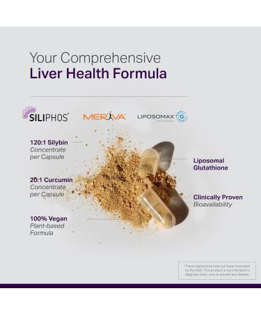 Anew Vita Vital Liver Health Formula - Milk Thistle Supplement for Antioxidant Support Wellness Maintenance & Rapid Absorption - Non-GMO Gluten-Free Plant-Based - 60 Veggie Capsules - Buy Online on GoSupps.com