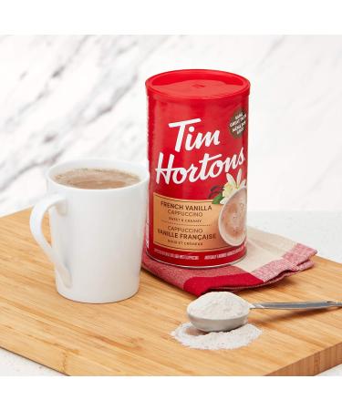 Tim Hortons Original Coffee Fine Grind Bag Medium Roast 300g & Instant Cappuccino French Vanilla 16 Ounce Coffee Original Blend + Instant Cappuccino 1 Count (Pack of 1) - Buy Online on GoSupps.com