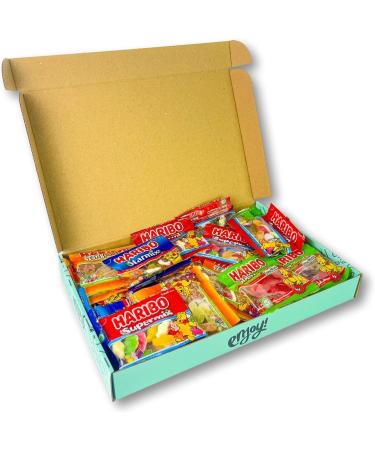Haribo Mini Bag Sweet Hamper - 40 Mini Bags of Tangfastics, Starmix, Strawbs & Supermix - Kids Party Bag Sweets - The Sweet Treat Gifting Co - Buy Online on GoSupps.com