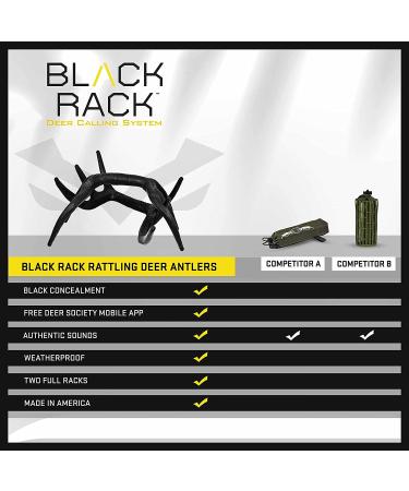 Illusion Systems Black Rack - Rattling Deer Antlers with Instructional Video - Buy Online on GoSupps.com