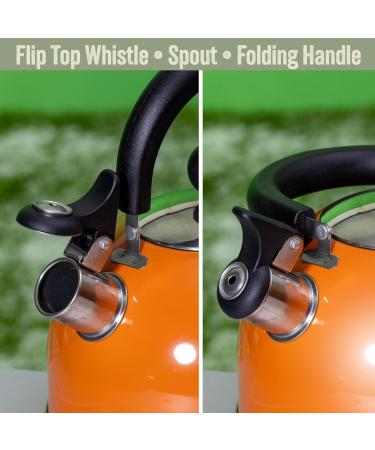 Buy Milestone Camping Whistling Kettle - Stainless Steel Teapot for Indoor & Outdoor Use - Perfect for Camping Hiking & Picnics - Fast International Shipping - Buy Online on GoSupps.com