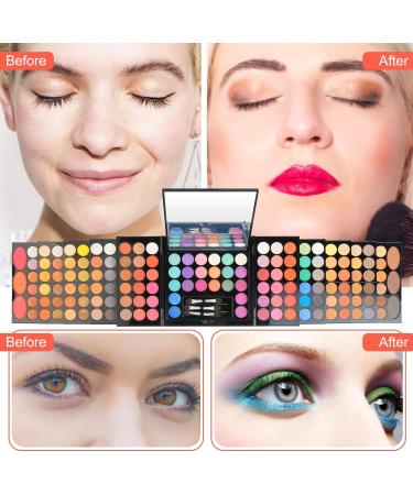 PhantomSky 148 Couleurs Palette Maquillage Yeux Makeup Palette de Fards Paupi res Ombre Paupi res Longue Dur e Imperm able avec Rouge L vres Rougir et Correcteur Multicolore - Buy Online on GoSupps.com