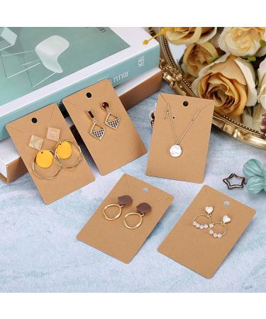 Ovsor 500 Pcs Earring Display Cards with Bags - Jewelry Packaging and Necklace Display Holder - Buy Online on GoSupps.com