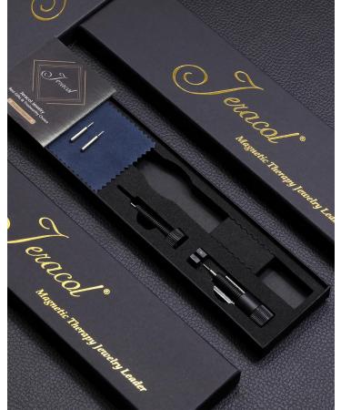 Jeracol Titanium Steel Magnetic Bracelet for Men | Double Row Ultra Strength Magnets | Adjustable Wristband | Removal Tool & Gift Box Included | Singleblue - Buy Online on GoSupps.com