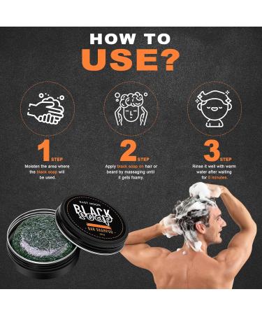 BROEYOUE Gray Shine Soap natural soap for removing gray hair revitalizing hair with a gray shine solid shampoo bar pack of 2 - Buy Online on GoSupps.com