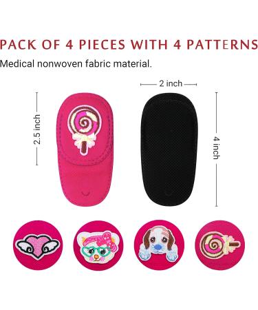 4Pcs Pink Eye Patches for Kids | Girls Medical Eye Patch for Lazy Eye (Left Eye Coverage - Buy Online on GoSupps.com