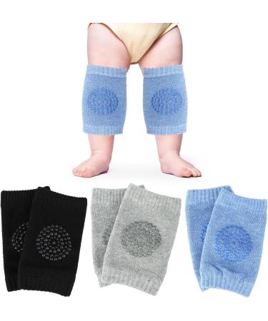 COMNICO Baby Knee Pads (3 Pairs) - Breathable Anti-Slip Crawling Pads for Boys and Girls - Buy Online on GoSupps.com