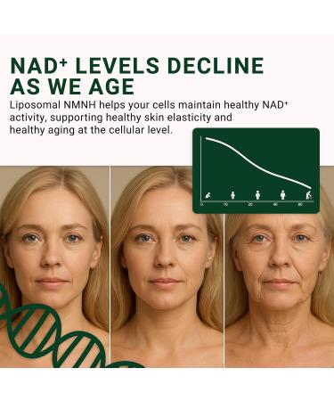 GenuinePurity - NMNH NAD Supplement - 250mg 30 Count Liposomal NAD+ Supplement for Cellular Health & Energy - GMP Certified Advanced Reduced Form of NMN for Superior Stability & Absorption - Buy Online on GoSupps.com