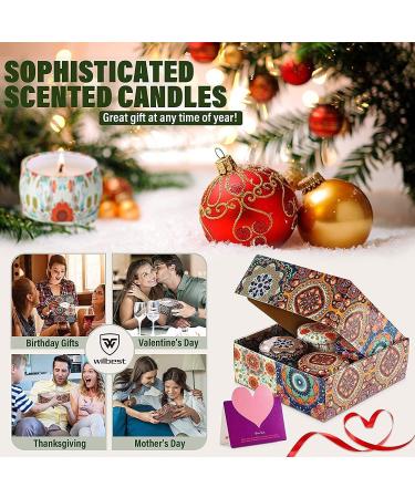 Fragrance Candles Gift Set - 4 Natural Aromatherapy Candles for Women | Stress Relief & Relaxation | Perfect for Christmas Birthdays & Yoga - Buy Online on GoSupps.com