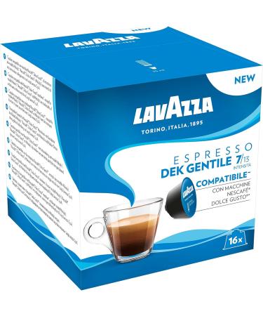 Dolce Gusto Compatible Lavazza Decaffeinated Espresso Dek Gentile 16 Coffee Capsules (2) Dek Gentile 16 count (Pack of 1) - Buy Online on GoSupps.com