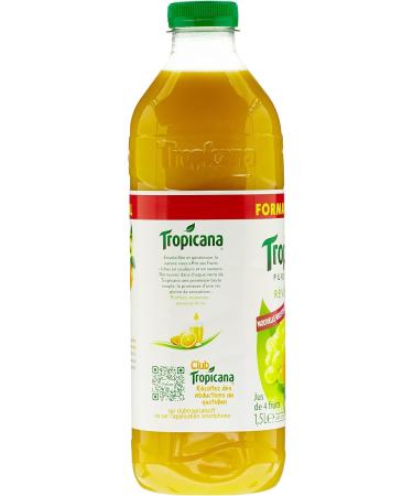 Tropicana Pure squeezed mandarin and white grape juice - 1.5L bottle - Buy Online on GoSupps.com