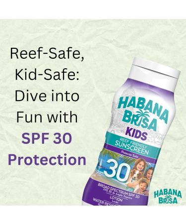 Reef Friendly Kids Sunscreen SPF 30 | UVA/UVB Protection Vegan Non-GMO Water Resistant - 8 FL OZ - Buy Online on GoSupps.com