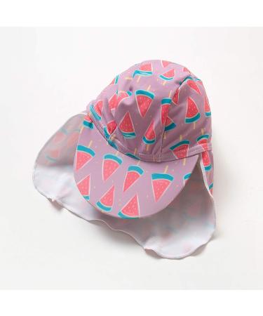 Bonverano Baby Girls UPF 50+ Sunsuit with Sun Cap, Watermelon, 2 Years - Buy Online on GoSupps.com