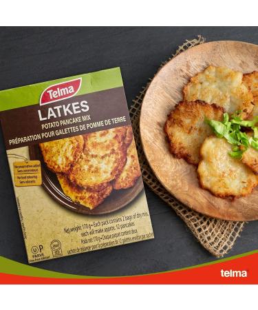 Telma Latkes Potato Pancake Mix - 2 Bags, 24 Pancakes - 170g x 1 Pack - Buy Online on GoSupps.com